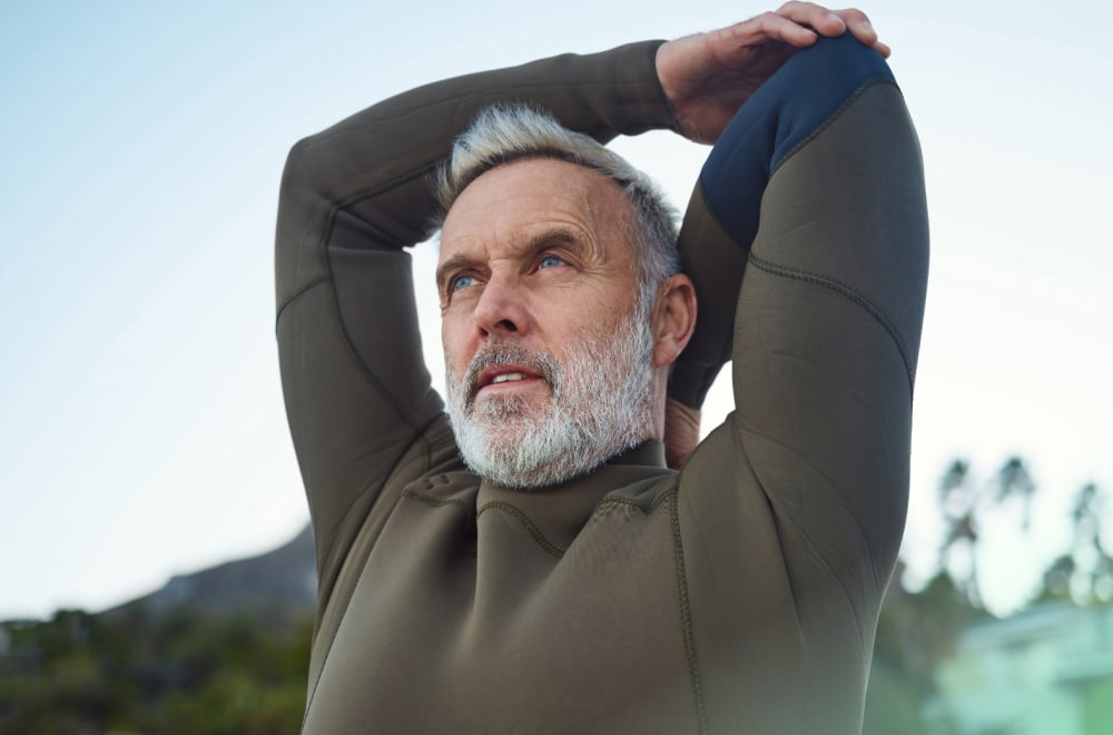 a man is doing exercise