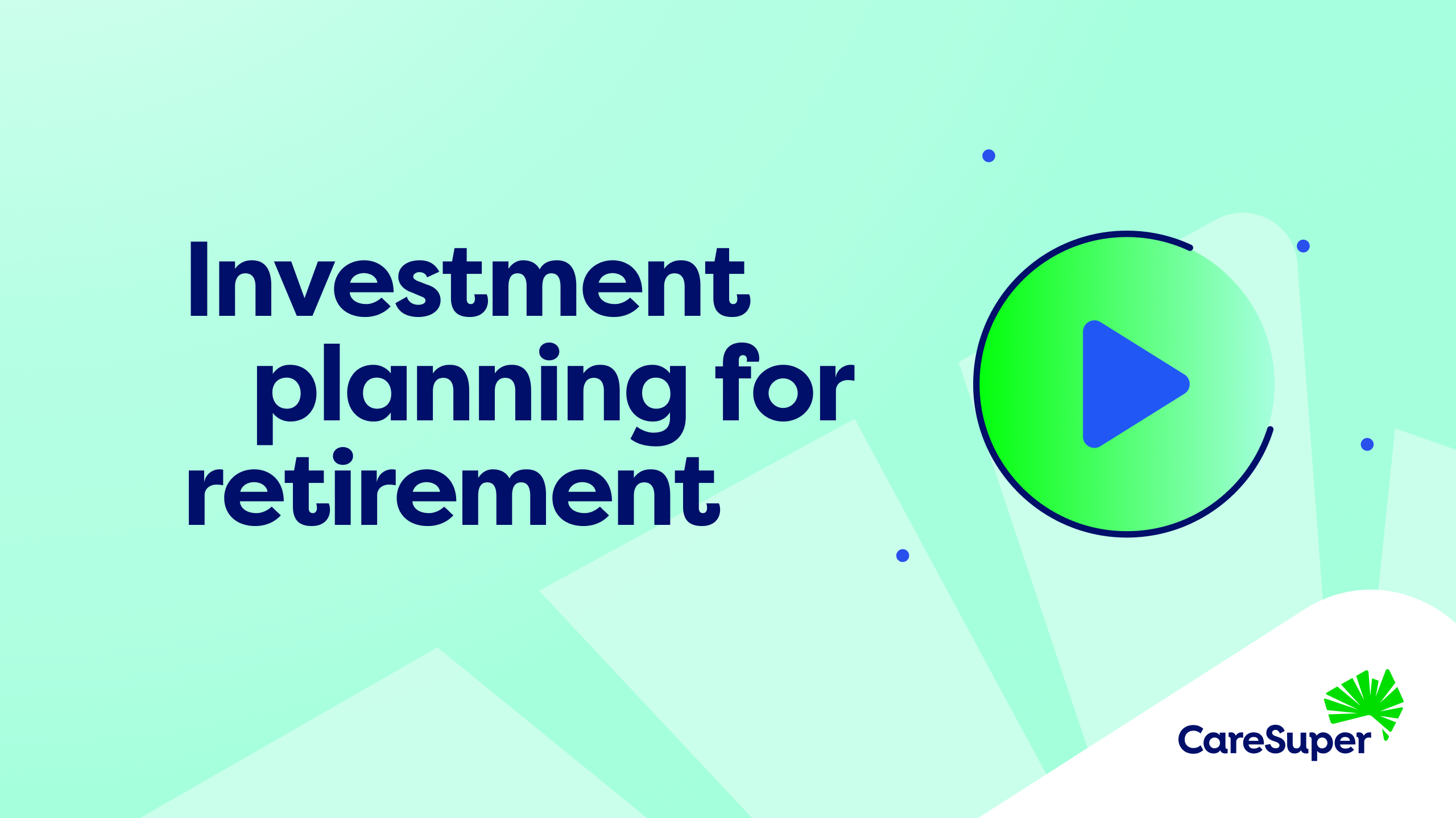 Video investment planning for retirement